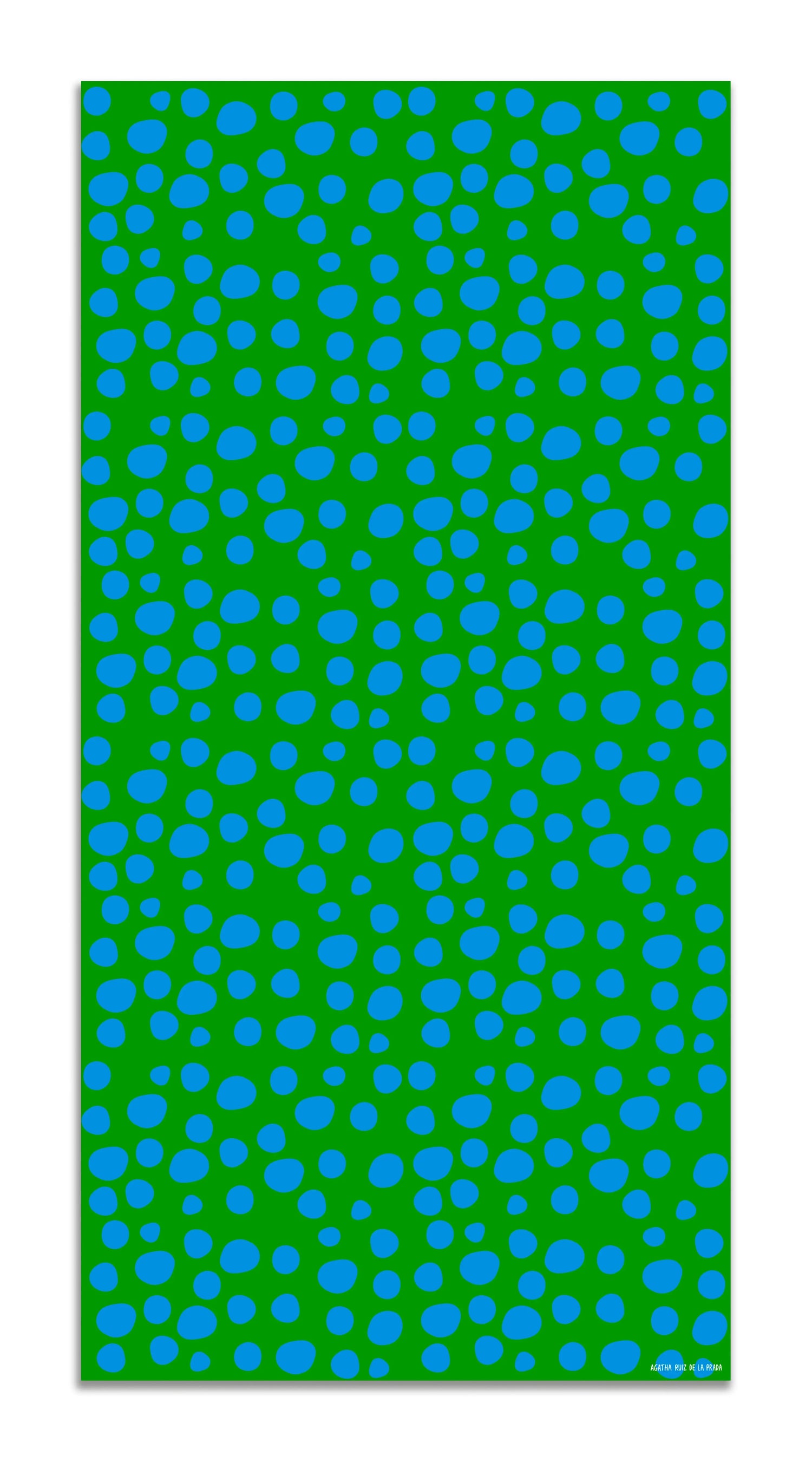 Alfombra Agatha Ruiz de la Prada Estampados Básicos Círculos Azules y Verdes Home & Living