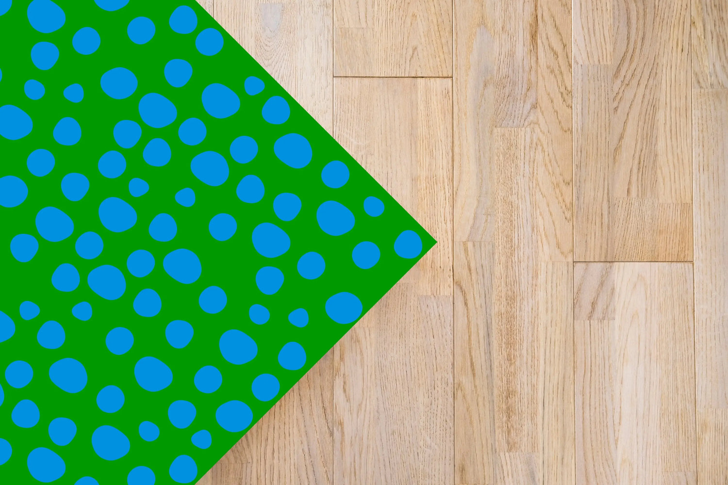 Alfombra Agatha Ruiz de la Prada Estampados Básicos Círculos Azules y Verdes Home & Living