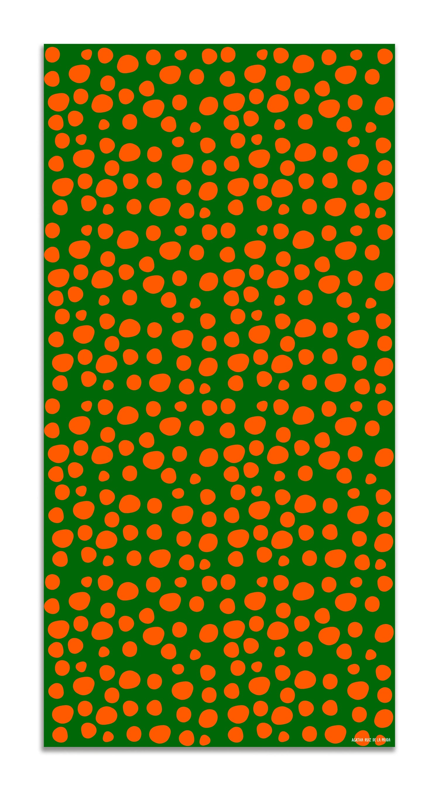 Alfombra Agatha Ruiz de la Prada Estampados Básicos Círculos Naranjas y Verdes Home & Living