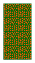 Alfombra Agatha Ruiz de la Prada Estampados Básicos Círculos Naranjas y Verdes Home & Living