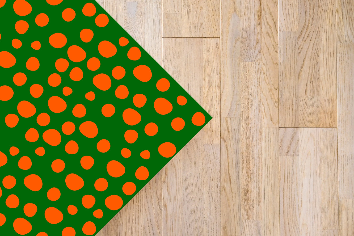 Alfombra Agatha Ruiz de la Prada Estampados Básicos Círculos Naranjas y Verdes Home & Living
