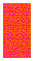 Alfombra Agatha Ruiz de la Prada Estampados Básicos Corazones Rosas y Naranjas Home & Living