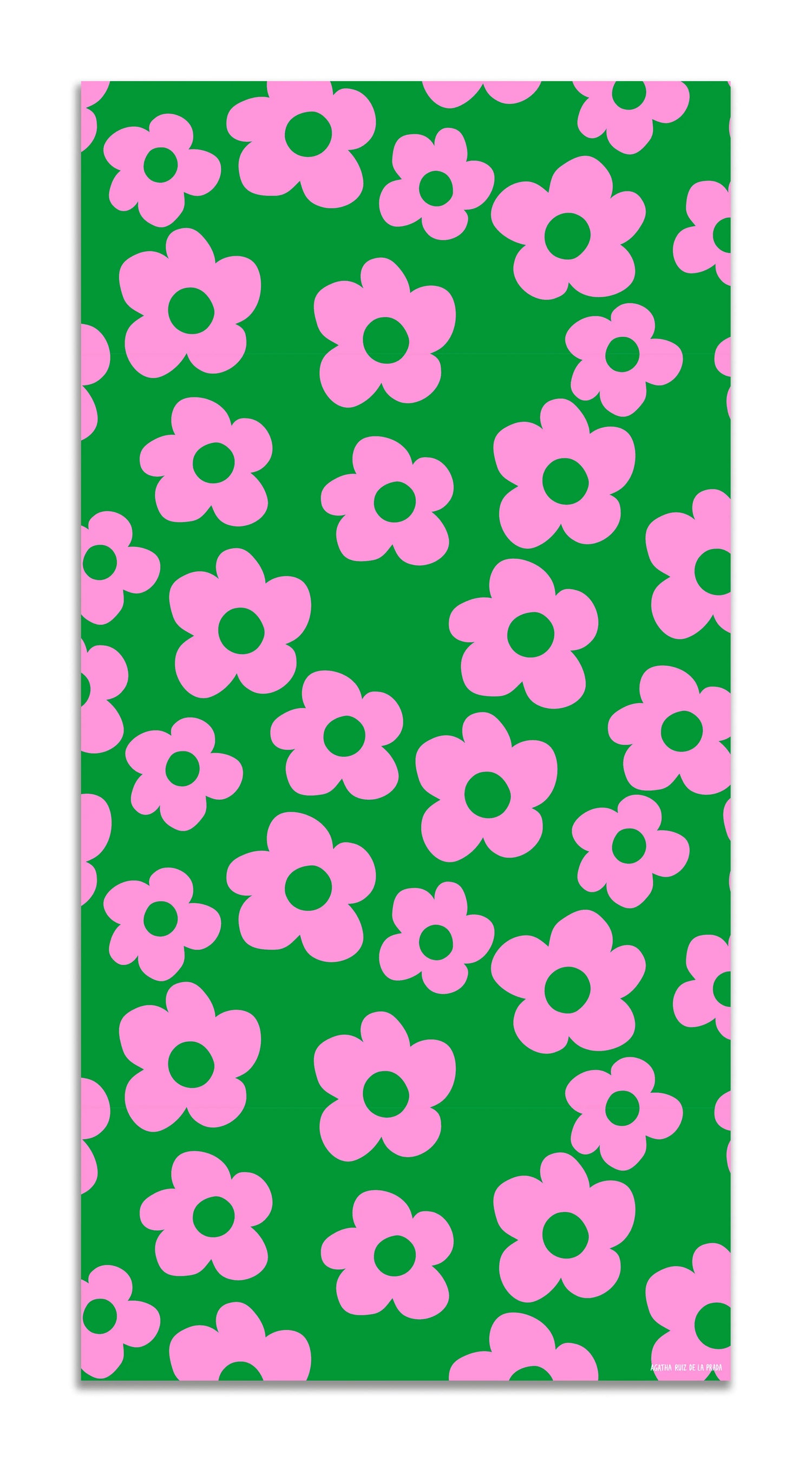 Alfombra Agatha Ruiz de la Prada Estampados Básicos Flores Lilas y Verdes Home & Living
