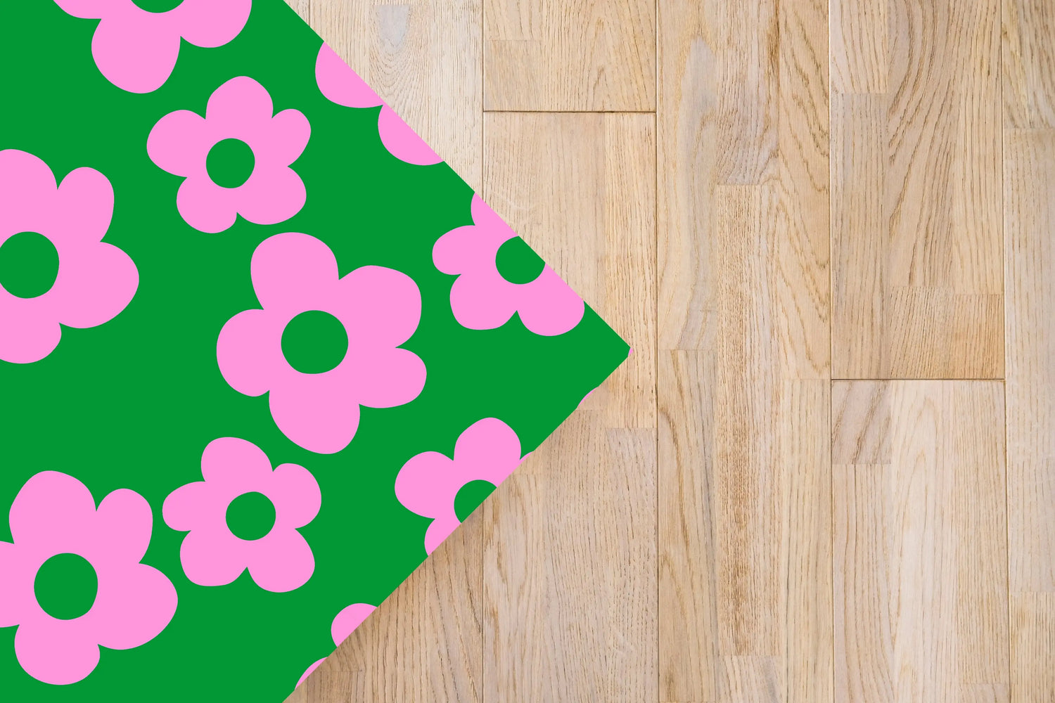 Alfombra Agatha Ruiz de la Prada Estampados Básicos Flores Lilas y Verdes Home & Living
