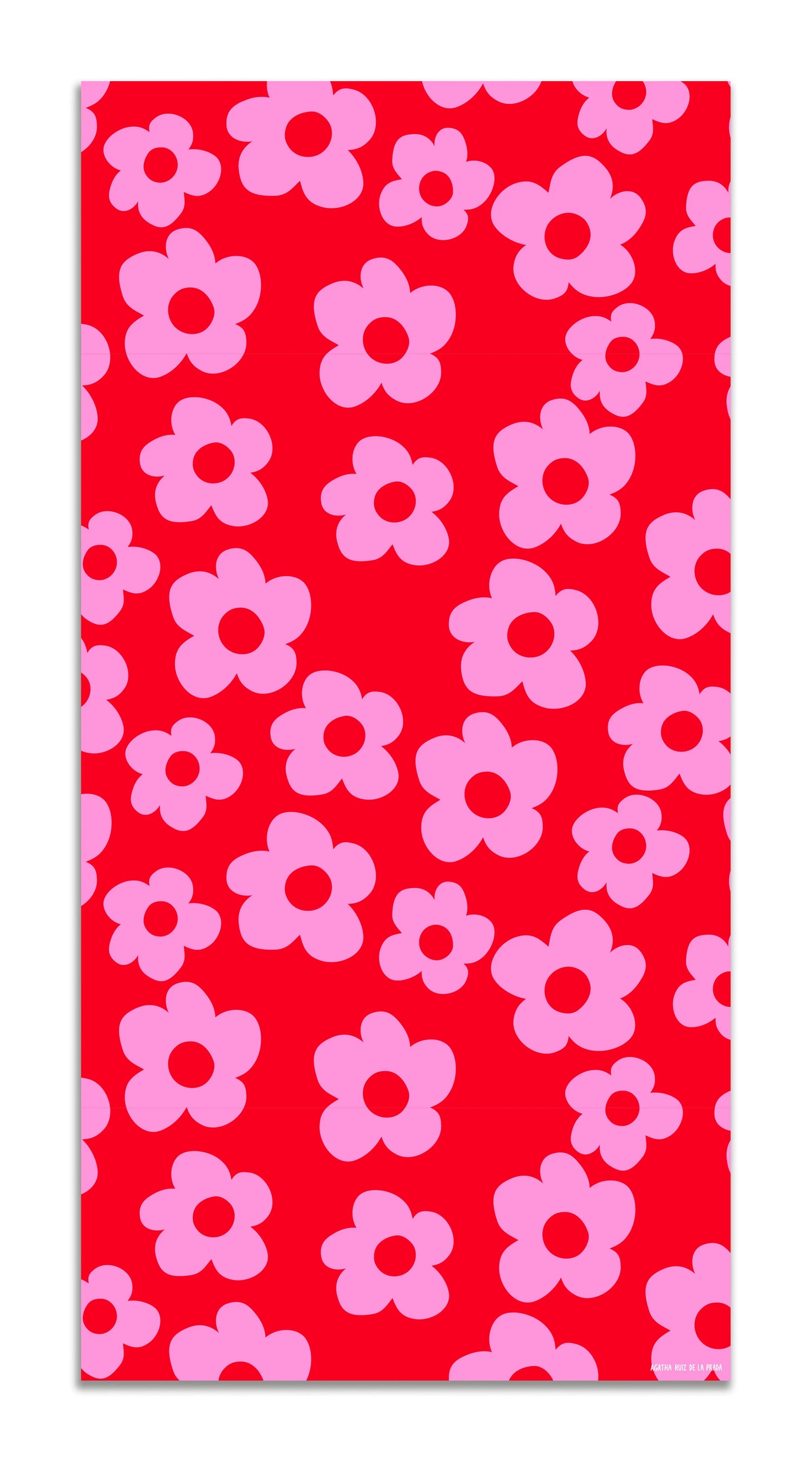 Alfombra Agatha Ruiz de la Prada Estampados Básicos Flores Rosas y Rojos Home & Living