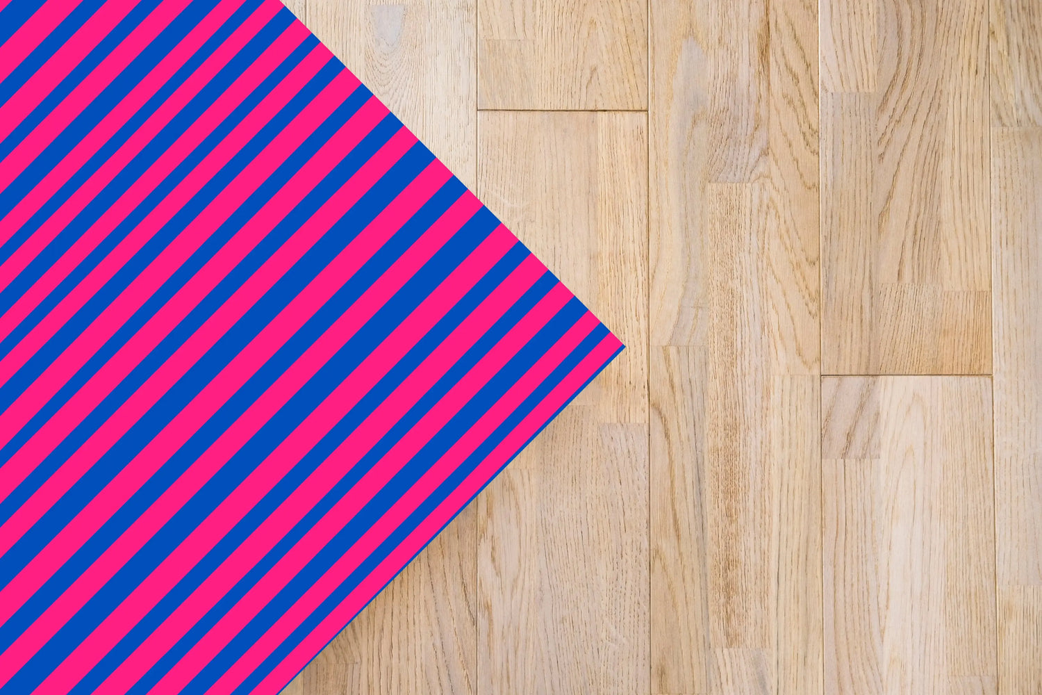 Alfombra Agatha Ruiz de la Prada Estampados Básicos Líneas Azules y Rosas Home & Living