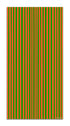 Alfombra Agatha Ruiz de la Prada Estampados Básicos Líneas Naranjas y Verdes Home & Living