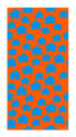 Alfombra Agatha Ruiz de la Prada Estampados Básicos Nubes Azules y Naranjas Home & Living