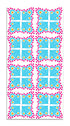 Alfombra Agatha Ruiz de la Prada Hidráulico Azul Alas Mariposa Home & Living