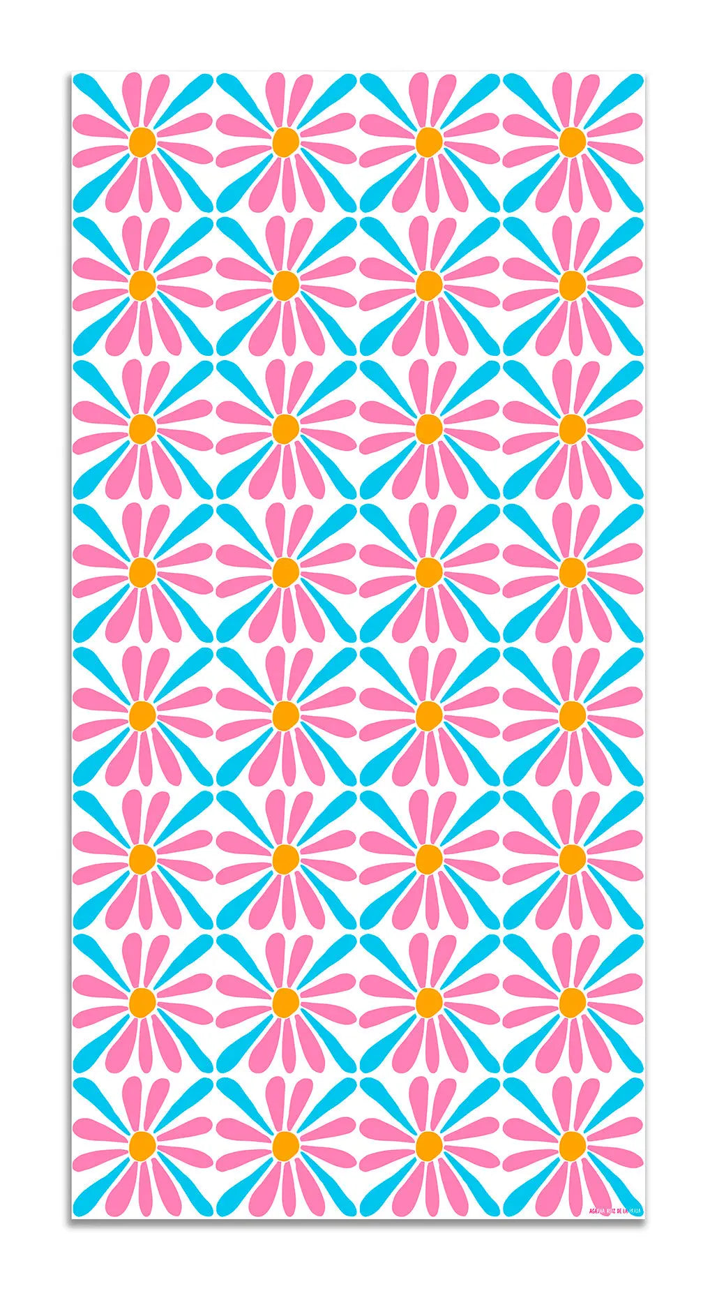 Alfombra Agatha Ruiz de la Prada Hidráulico Azul Margaritas Home & Living