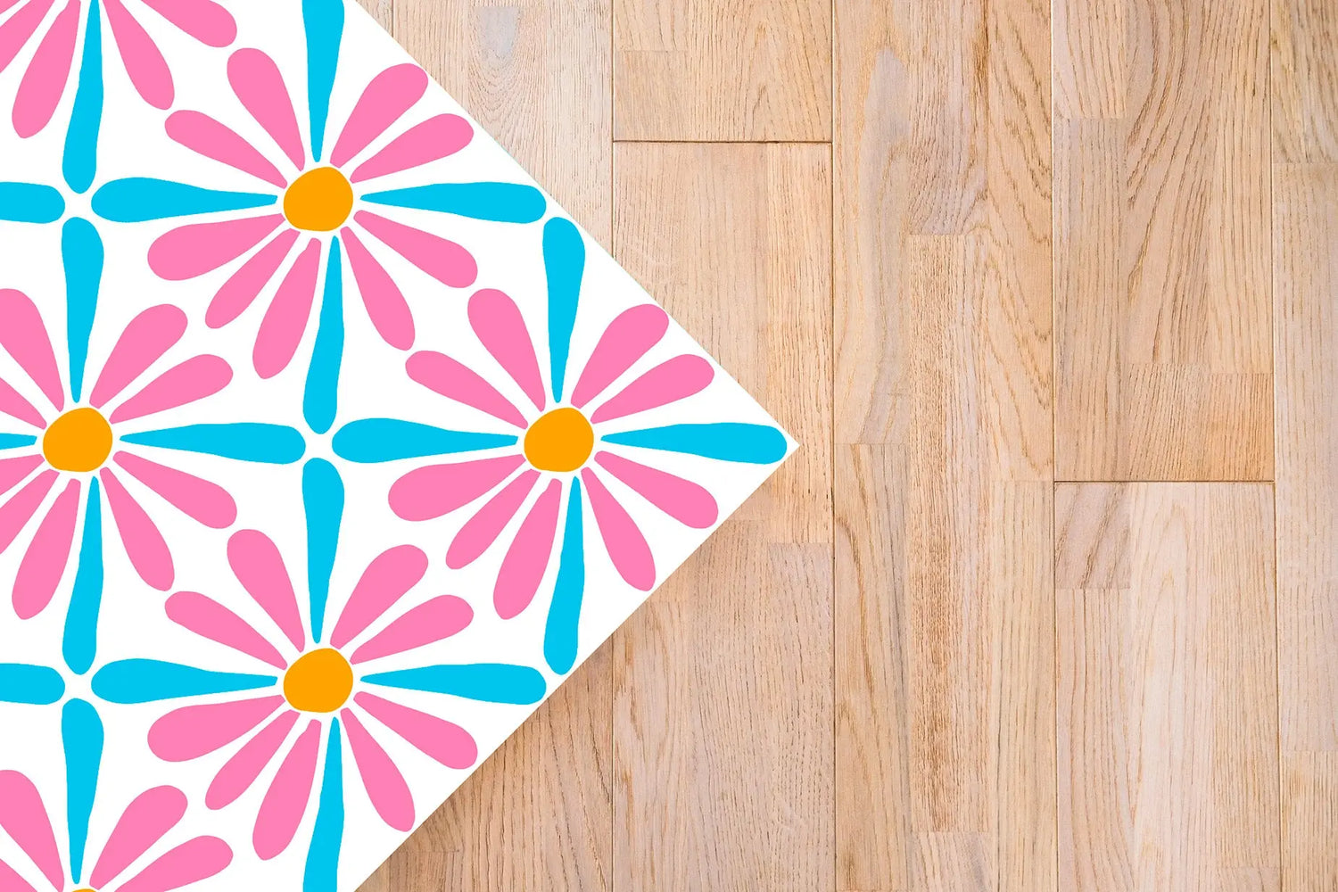Alfombra Agatha Ruiz de la Prada Hidráulico Azul Margaritas Home & Living