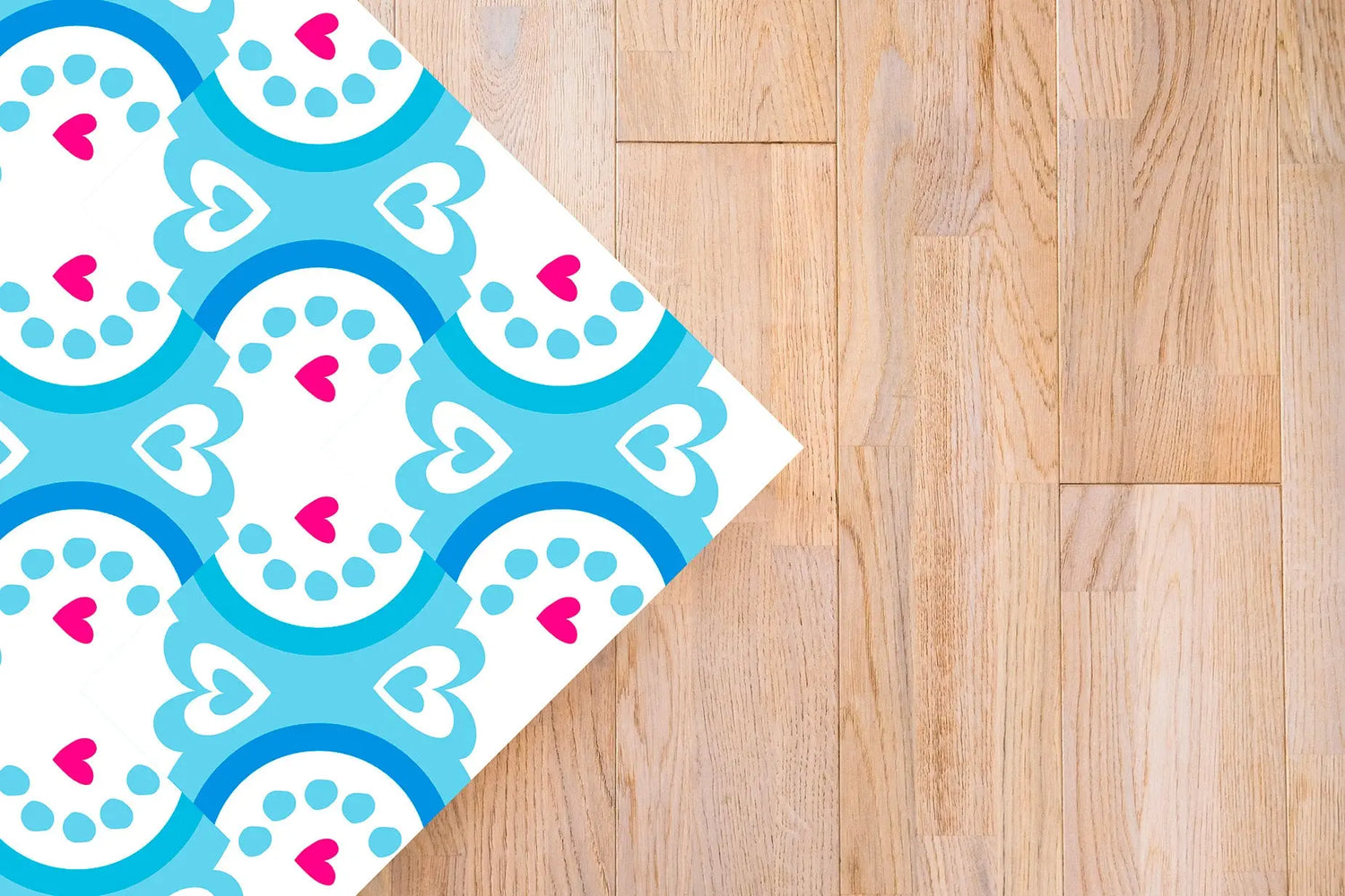 Alfombra Agatha Ruiz de la Prada Hidráulico Azul Mural Ondas Home & Living