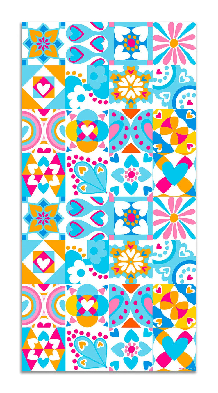 Alfombra Agatha Ruiz de la Prada Hidráulico Azul Original Varios Colores Home & Living