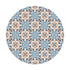 Alfombra Azulejo Oriental Azul Redonda freeshipping - Home and Living