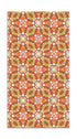 Alfombra Baldosín Oriental Caleidoscopio Naranja freeshipping - Home and Living