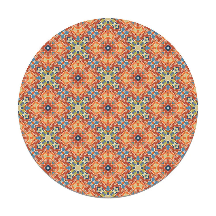 Alfombra Hidráulica Tipo Oriental Original Redonda freeshipping - Home and Living