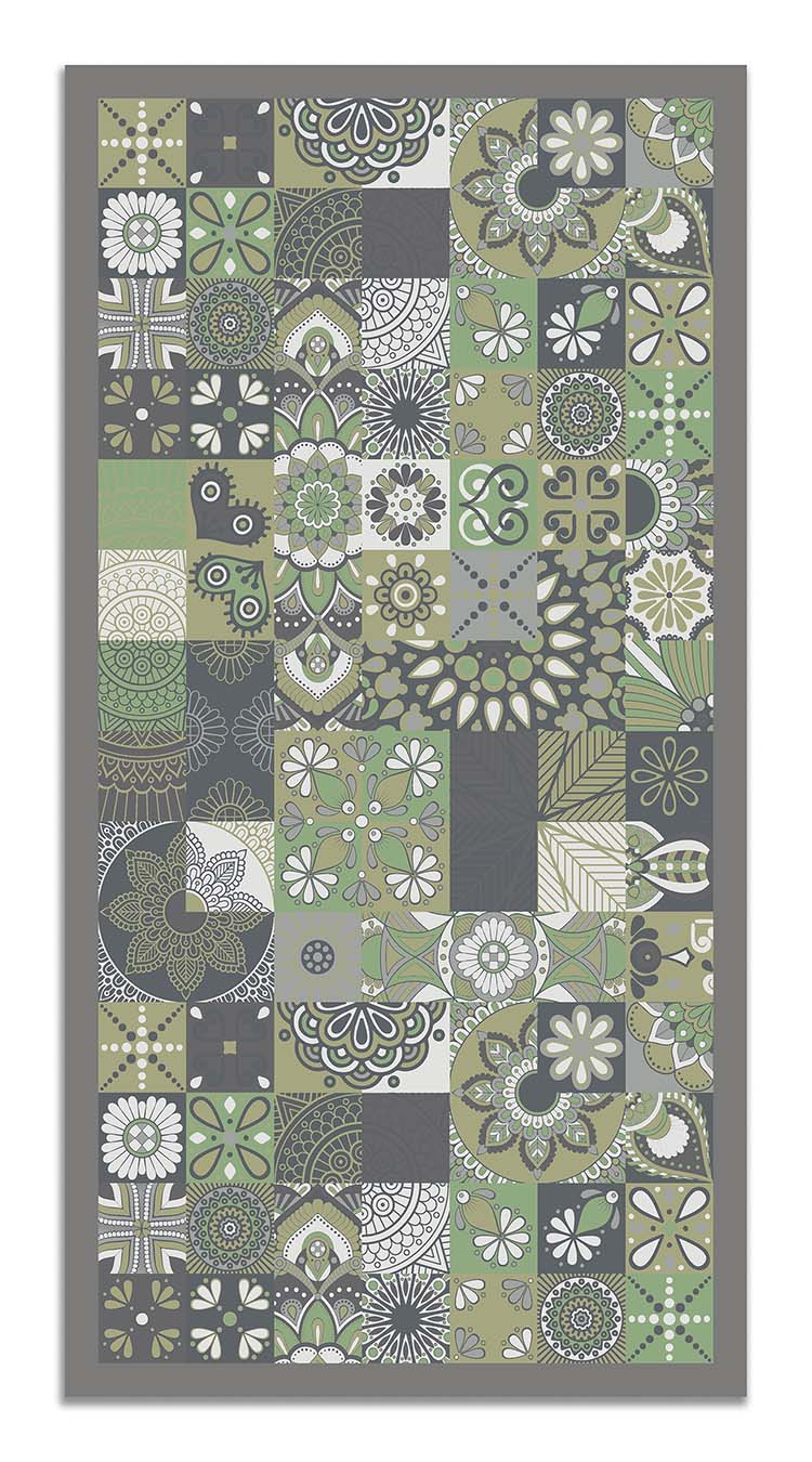Alfombra Hidráulica Verde Home & Living