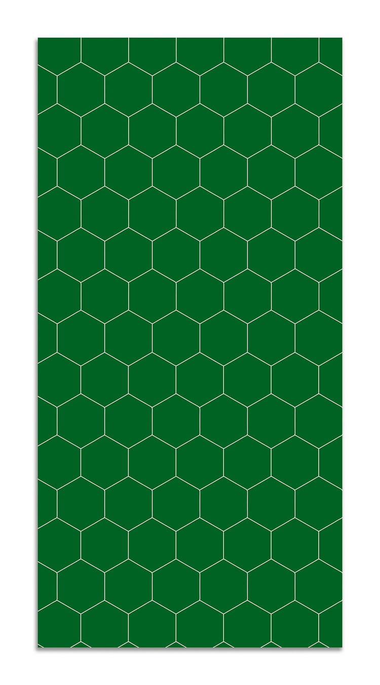 Alfombra Vinílica Mosaico Hexágonos Verde Home & Living