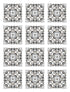 Azulejo Adhesivo Tipo Hidráulico Oriental Gris Home & Living