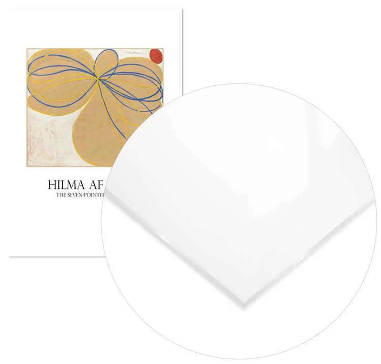 Cuadro Hilma Af Klint Estrellas Siete Puntas Home & Living MetacrilatoEnmarcado70x100cm
