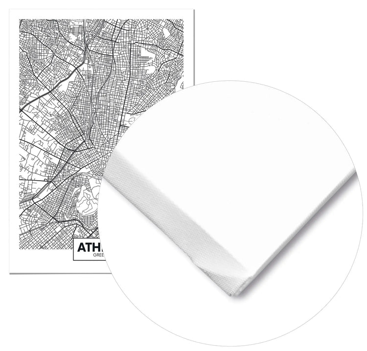 Cuadro Mapa Atenas freeshipping - Home and Living