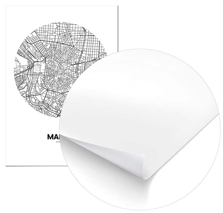 Cuadro Mapa Madrid Círculo Home & Living