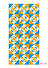 Alfombra Agatha Ruiz de la Prada Baldosas Corazones Naranja y Azul Home & Living 