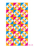 Alfombra Agatha Ruiz de la Prada Baldosas Corazones Naranja, Azul y Rosa Home & Living 