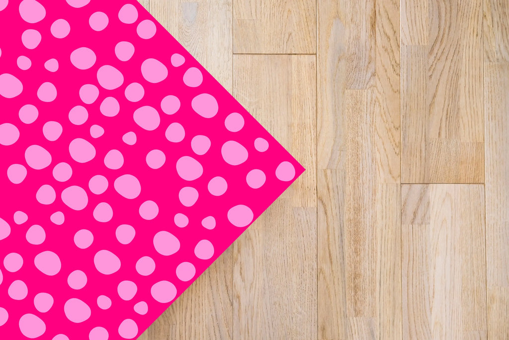 Alfombra Agatha Ruiz de la Prada Estampados Básicos Círculos Lilas y Rosas Home & Living 