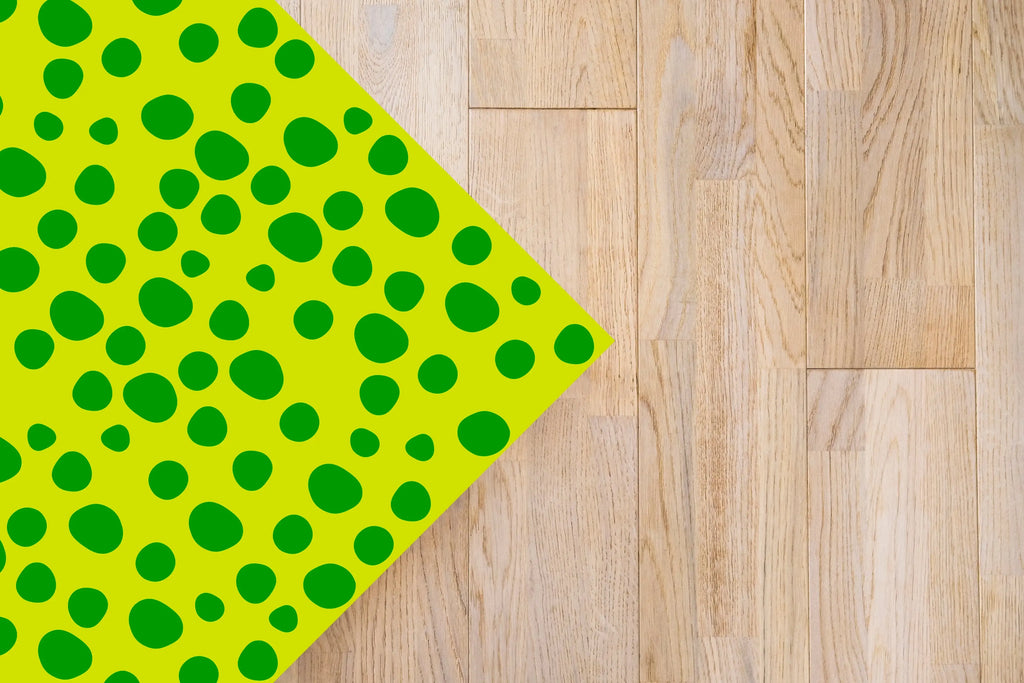 Alfombra Agatha Ruiz de la Prada Estampados Básicos Círculos Verdes y Amarillos Home & Living 