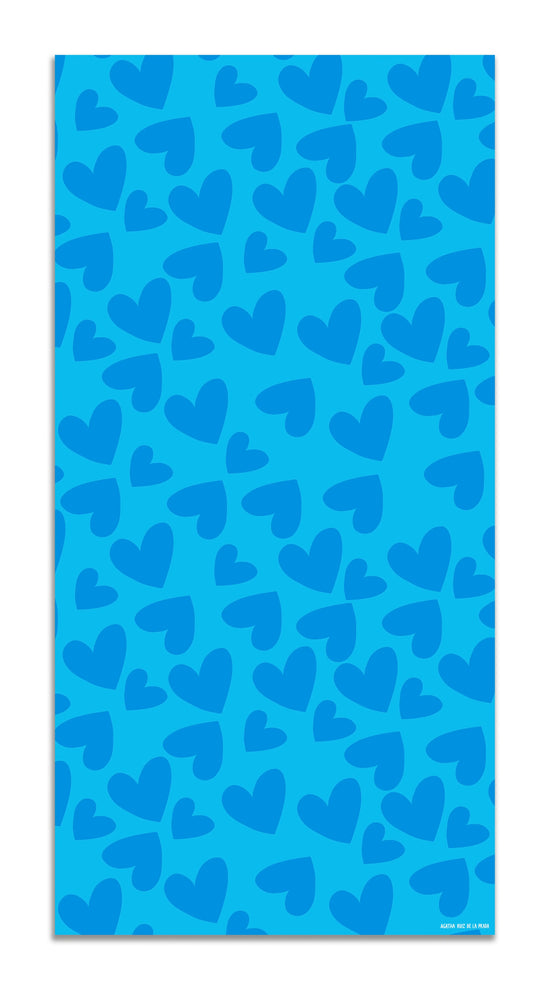 Alfombra Agatha Ruiz de la Prada Estampados Básicos Corazones Azules Home & Living