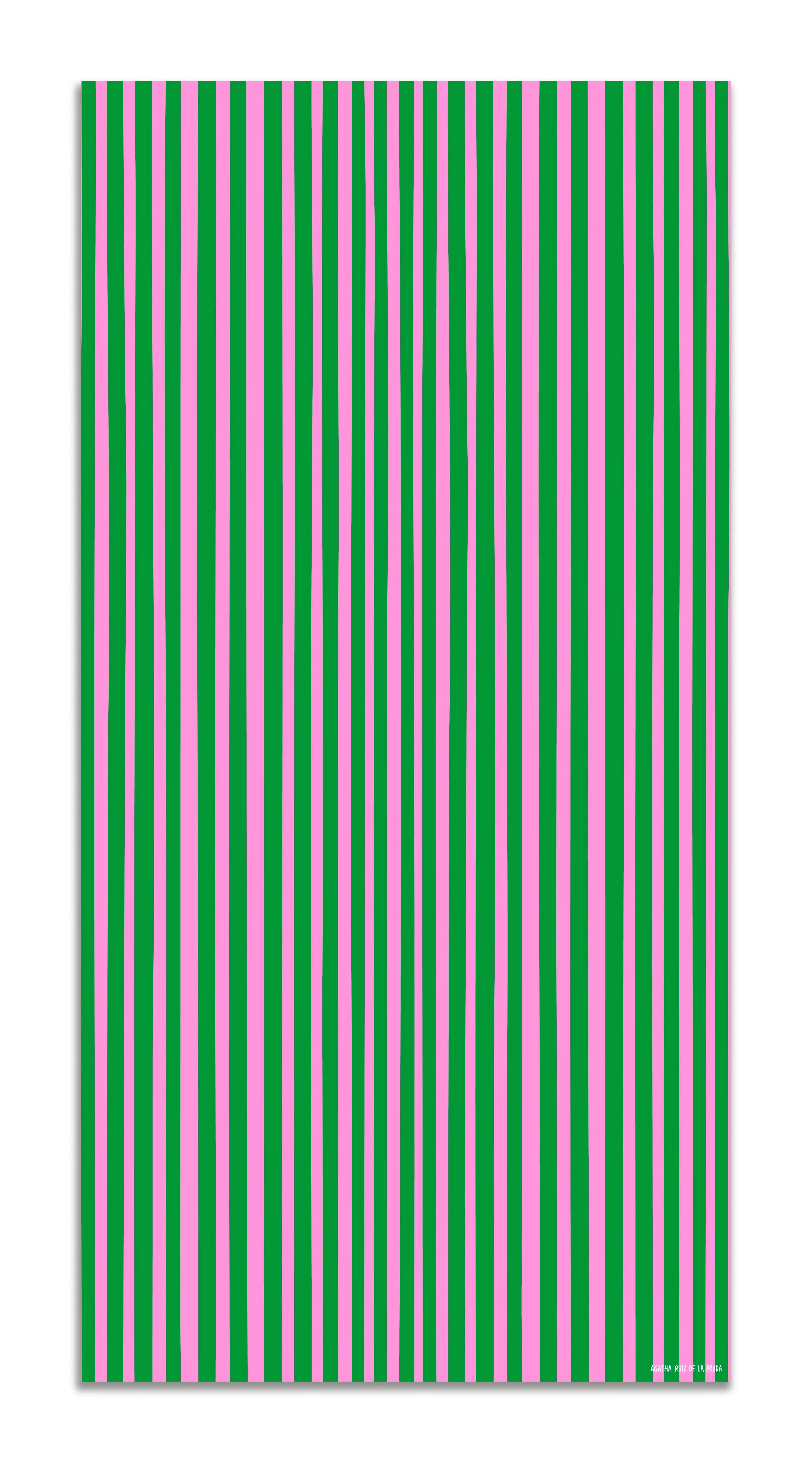 Alfombra Agatha Ruiz de la Prada Estampados Básicos Líneas Lilas y Verdes Home & Living 