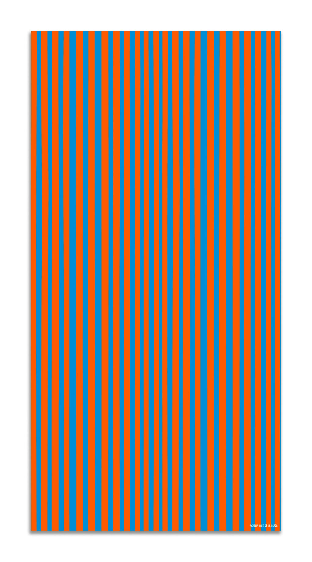 Alfombra Agatha Ruiz de la Prada Estampados Básicos Líneas Naranjas y Azules Home & Living 