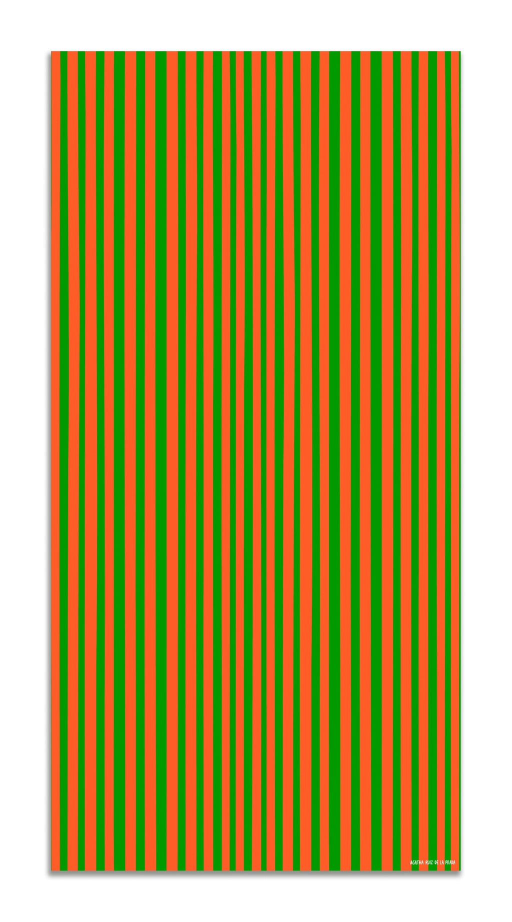 Alfombra Agatha Ruiz de la Prada Estampados Básicos Líneas Naranjas y Verdes Home & Living 