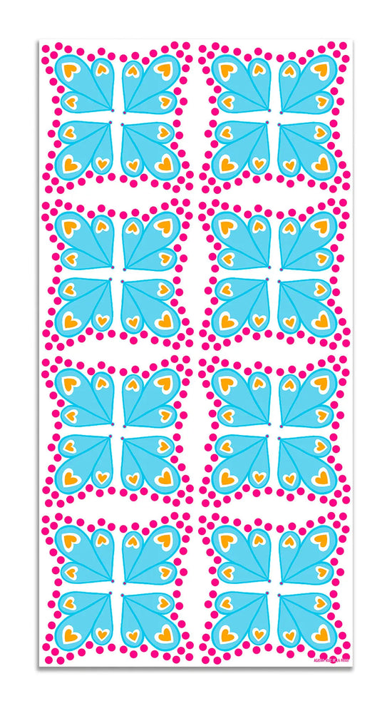 Alfombra Agatha Ruiz de la Prada Hidráulico Azul Alas Mariposa Home & Living 