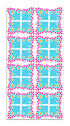 Alfombra Agatha Ruiz de la Prada Hidráulico Azul Alas Mariposa Home & Living 