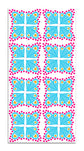 Alfombra Agatha Ruiz de la Prada Hidráulico Azul Alas Mariposa Home & Living 