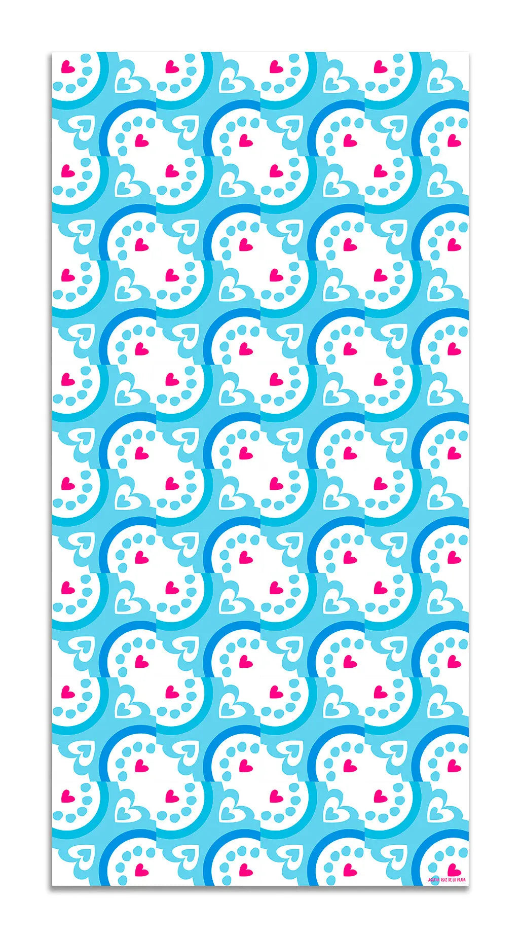 Alfombra Agatha Ruiz de la Prada Hidráulico Azul Mural Ondas Home & Living 