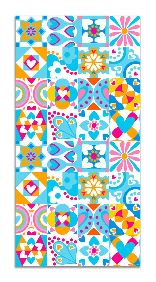 Alfombra Agatha Ruiz de la Prada Hidráulico Azul Original Varios Colores Home & Living