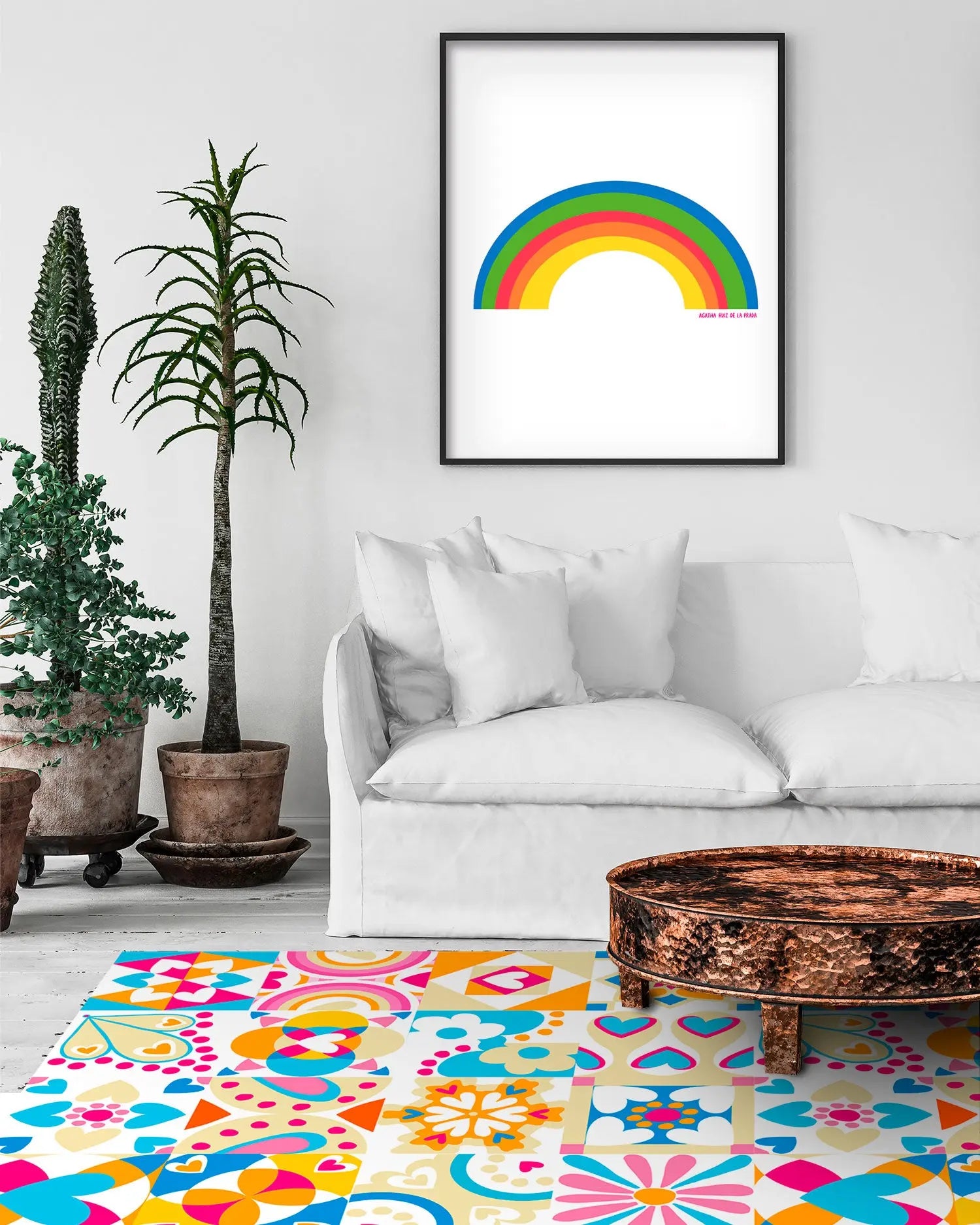 Alfombra Agatha Ruiz de la Prada Hidráulico Crema Original Varios Colores Home & Living 