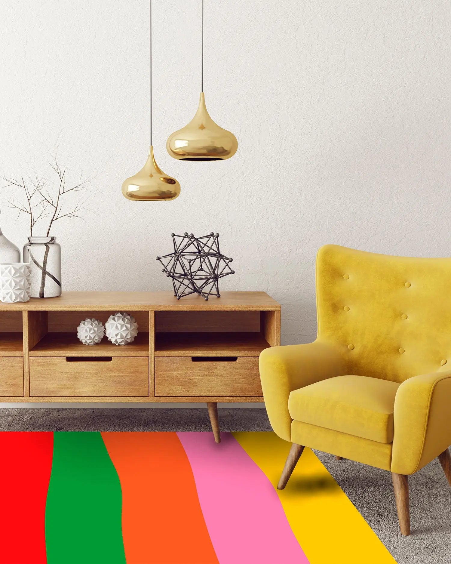 Alfombra Agatha Ruiz de la Prada Motivos Básicos Arcoíris Home & Living 