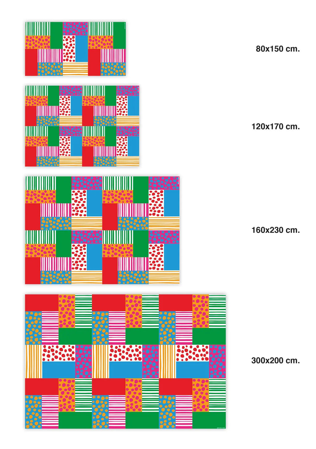 Alfombra Agatha Ruiz de la Prada Motivos Básicos Patchwork Home & Living 