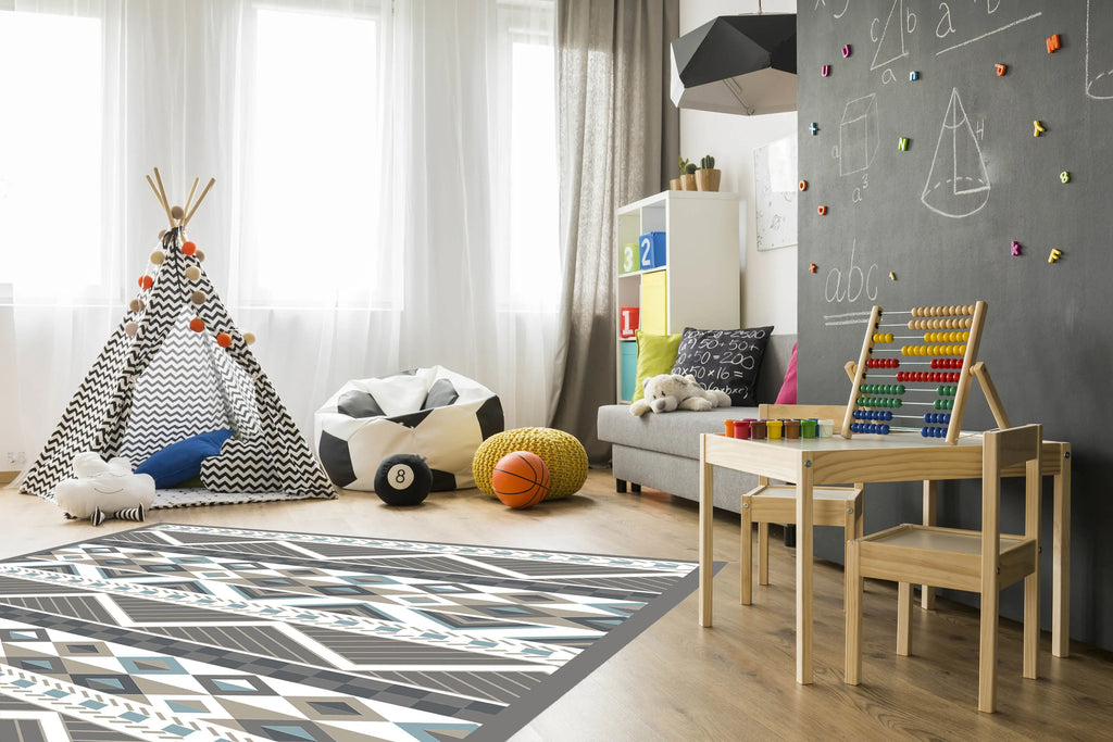 Alfombra Azteca Azul freeshipping - Home and Living