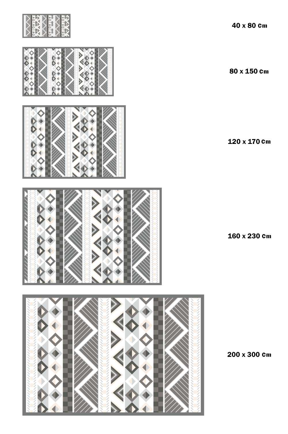 Alfombra Azteca Gris freeshipping - Home and Living