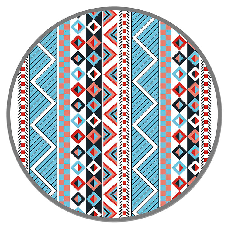 Alfombra Azteca Multicolor Redonda Home & Living 
