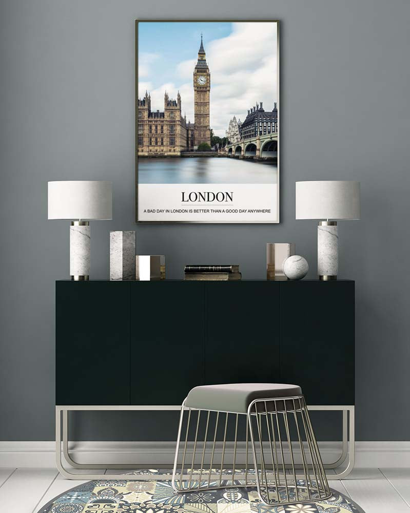 Alfombra Azul Hidráulico Redonda Home & Living 