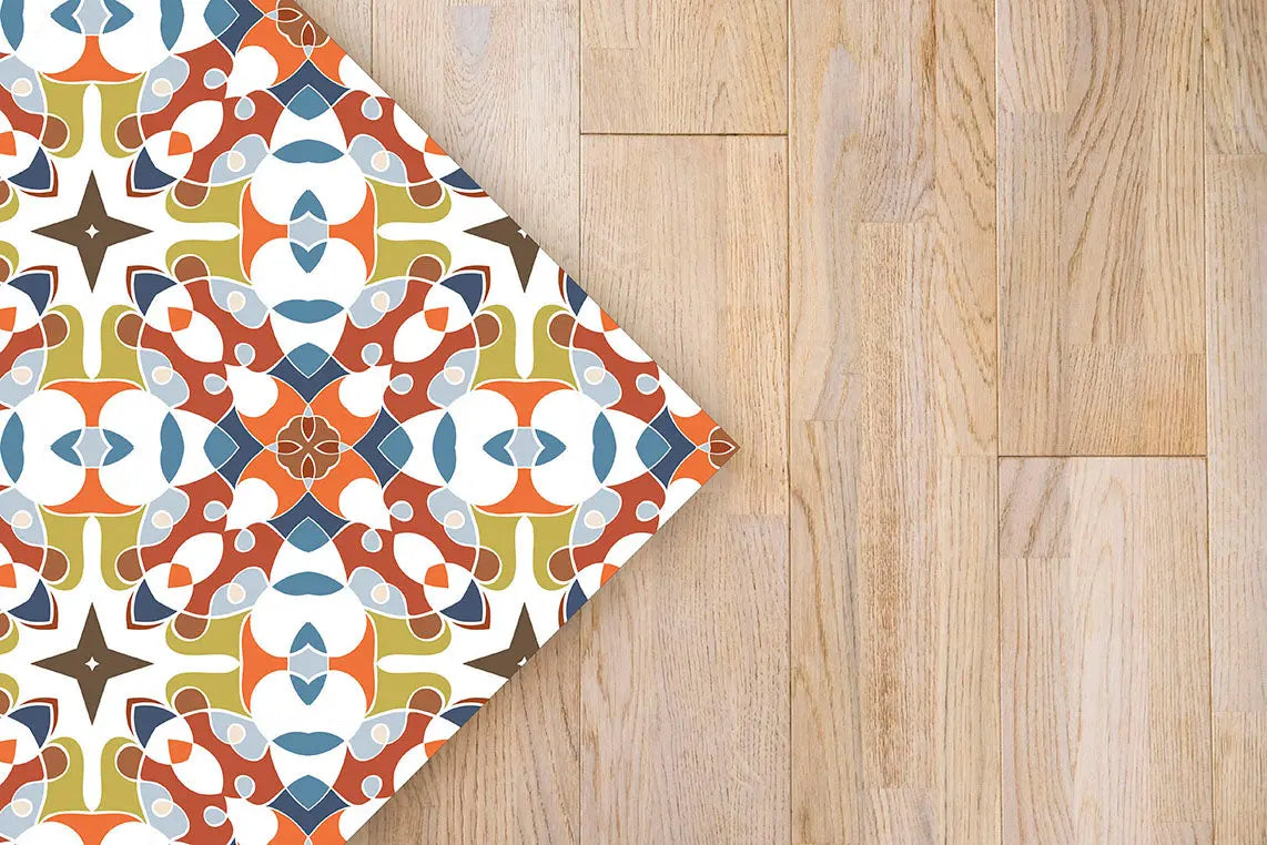 Alfombra Azulejo Hidráulico Tipo Oriental Original freeshipping - Home and Living
