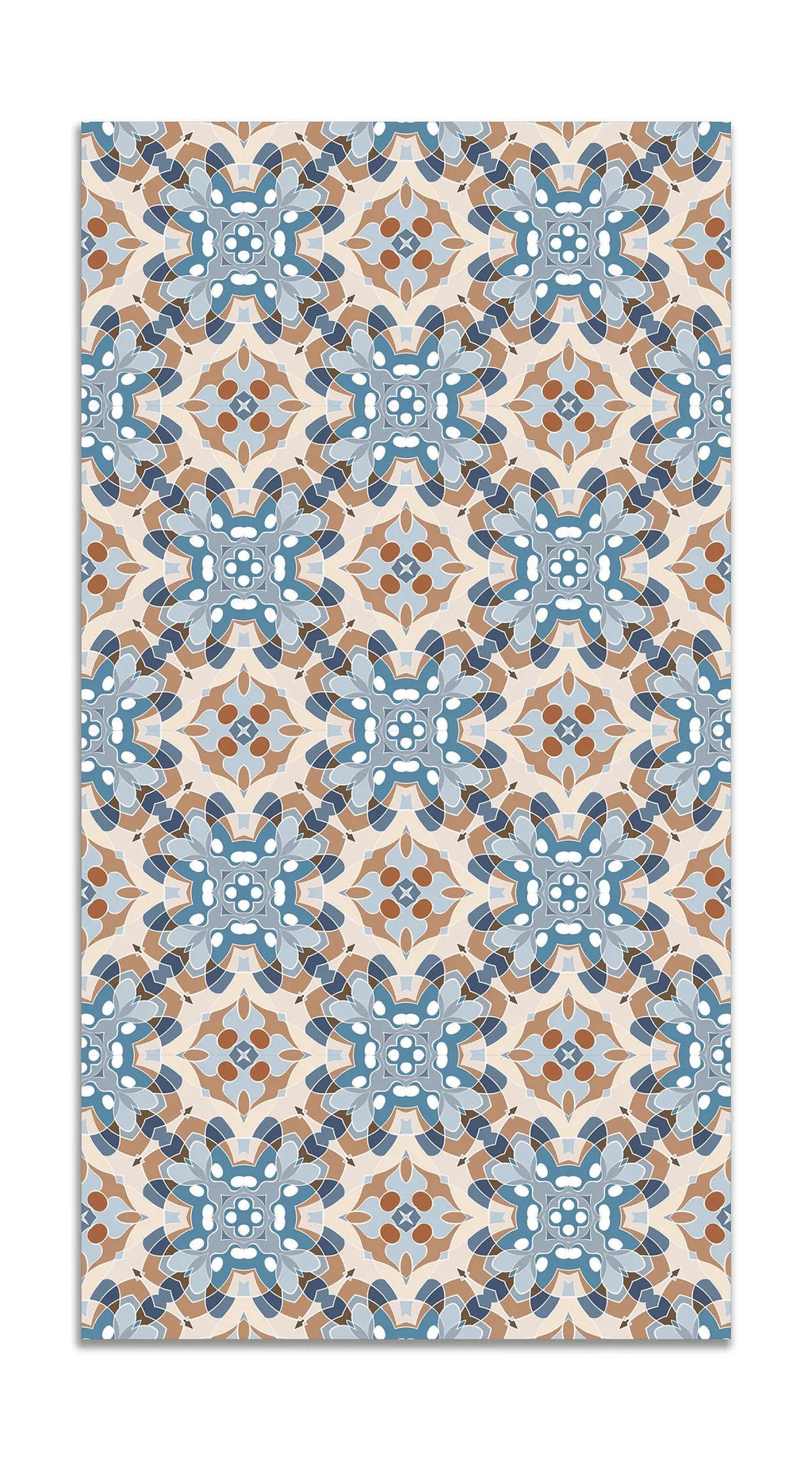 Alfombra Azulejo Oriental Azul freeshipping - Home and Living