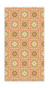 Alfombra Azulejo Oriental Floreada Naranja freeshipping - Home and Living