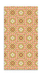 Alfombra Azulejo Oriental Floreada Naranja freeshipping - Home and Living